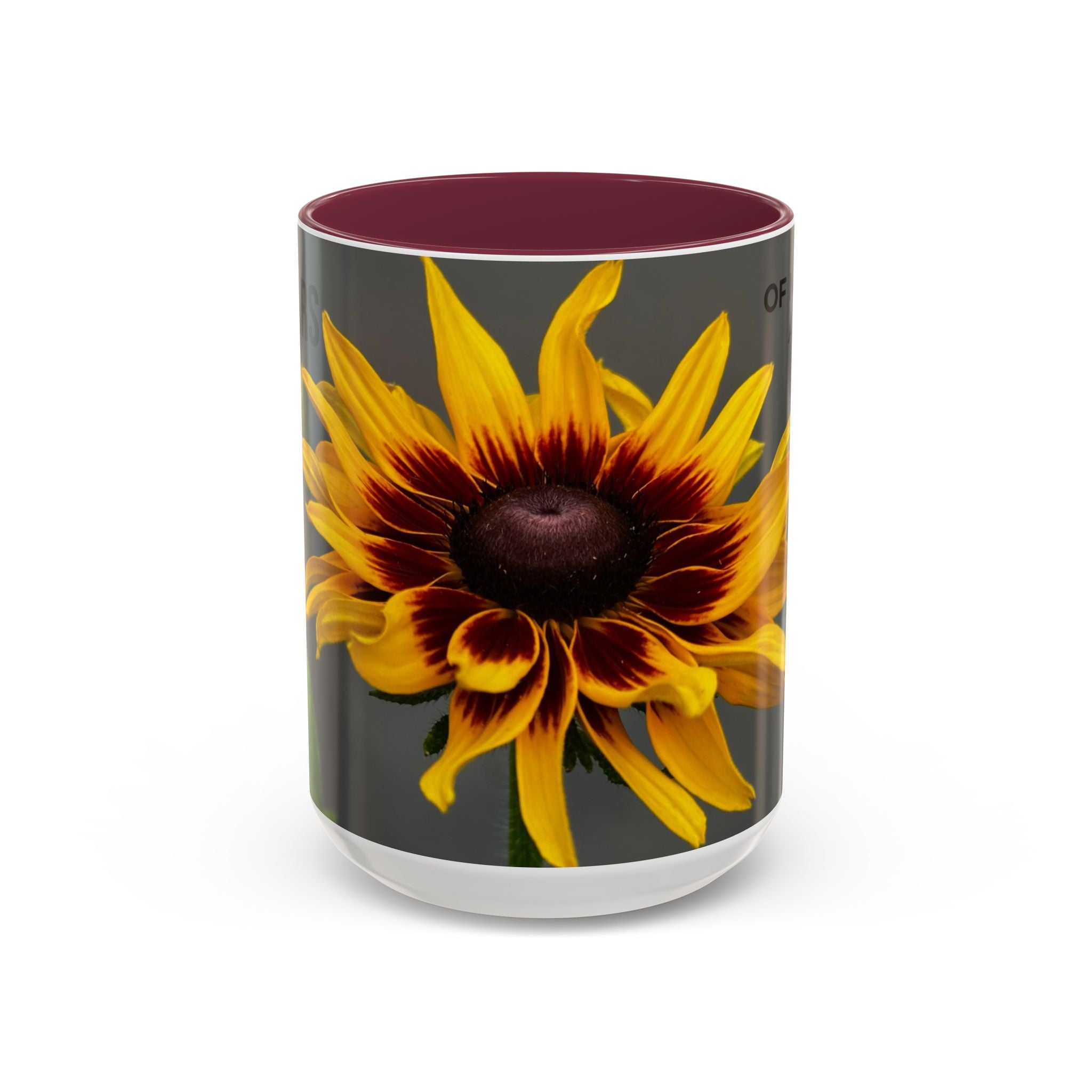 Black-Eyed Susan 'Not Giving a Damn' Mug — Colorful Floral Coffee Cup (11oz & 15oz)