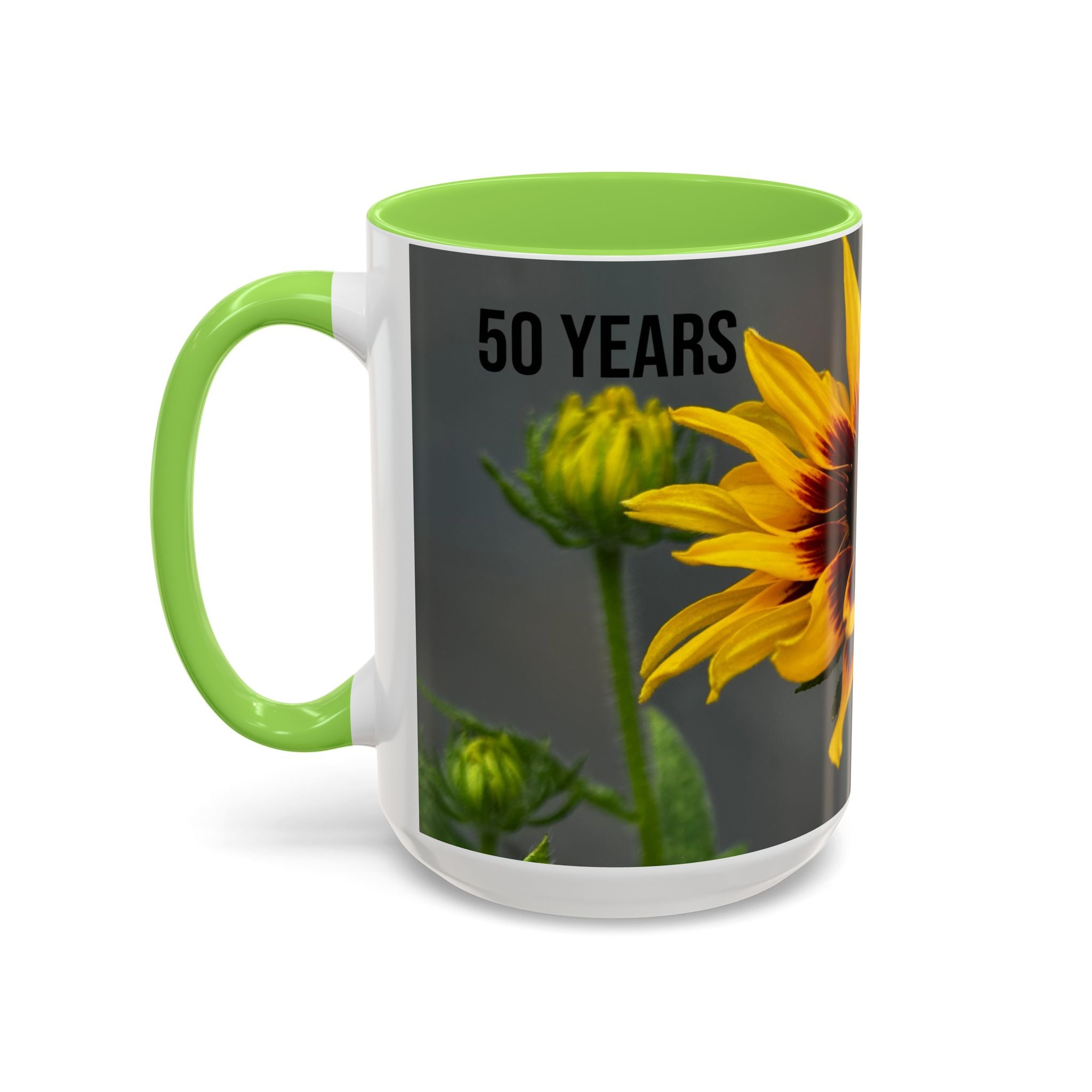 Black-Eyed Susan 'Not Giving a Damn' Mug — Colorful Floral Coffee Cup (11oz & 15oz)