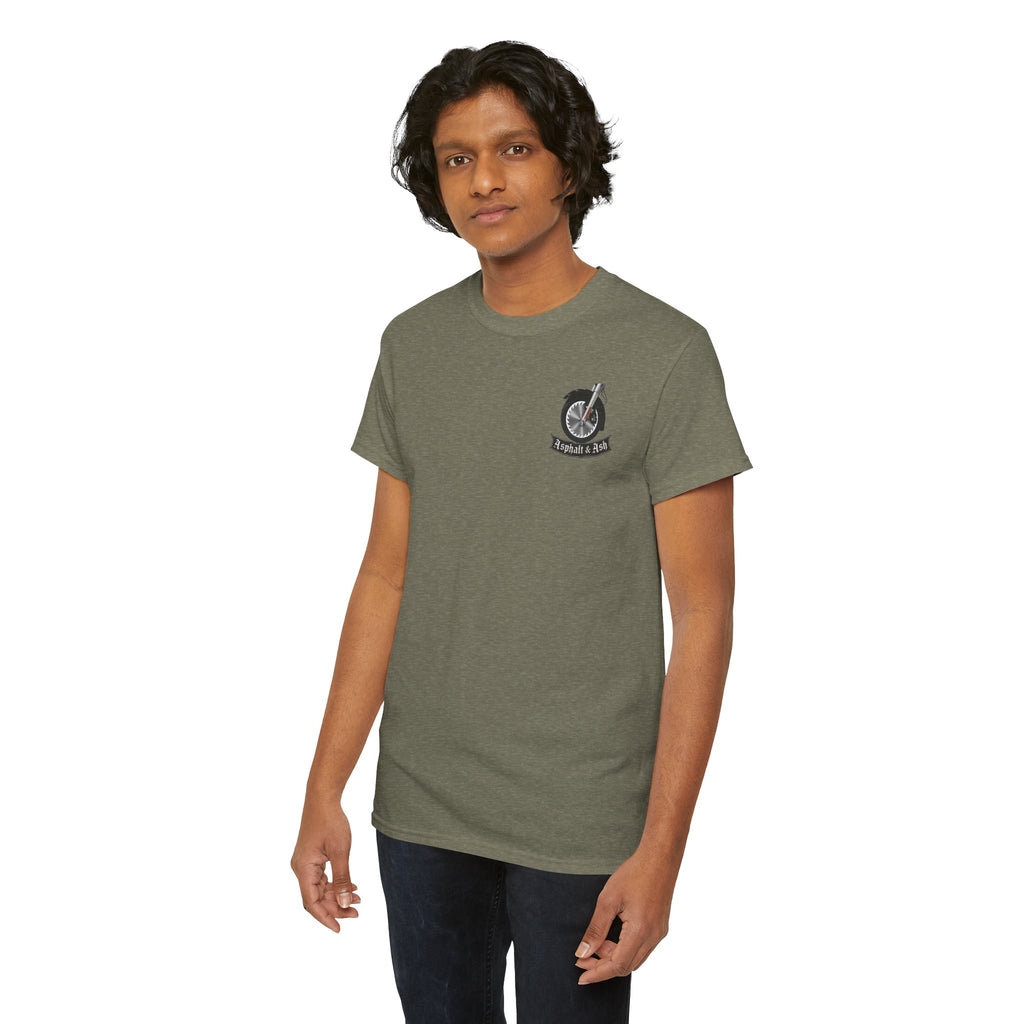 T-Shirt — "What a Ride" Motorcycle Life Journey Graphic Tee