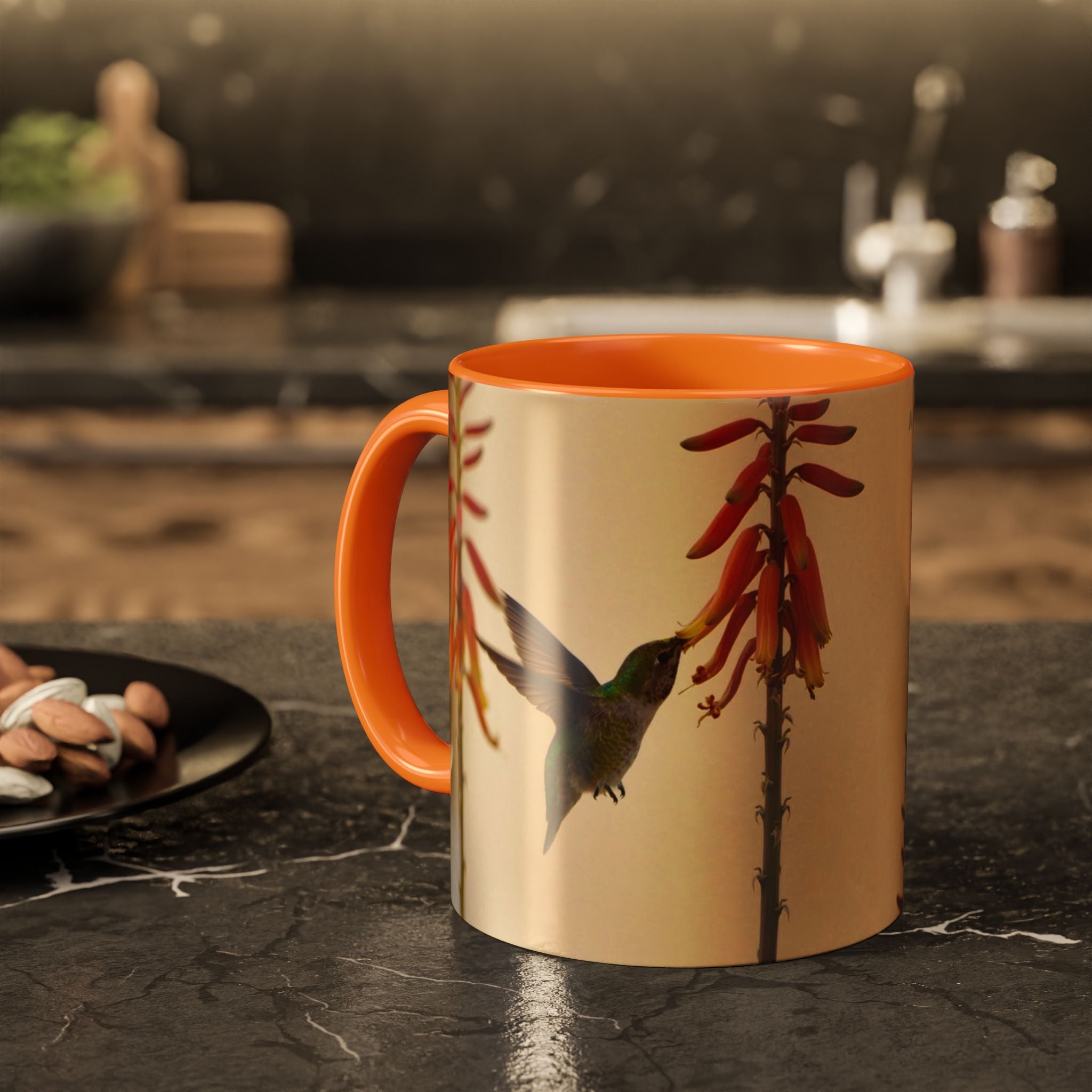50 Years of Not Giving a Damn Mug — Vintage Floral Hummingbird Coffee Cup (11oz, 15oz)
