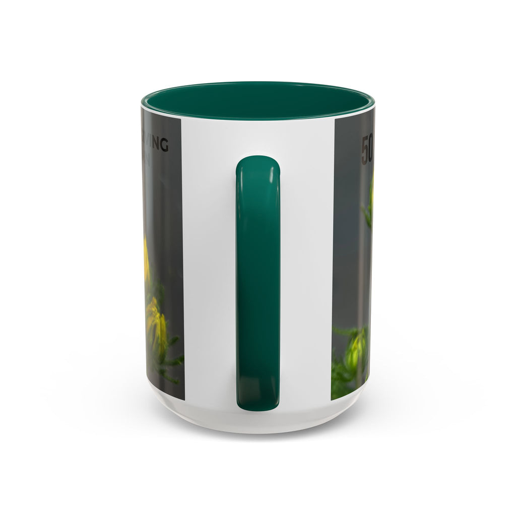 Black-Eyed Susan 'Not Giving a Damn' Mug — Colorful Floral Coffee Cup (11oz & 15oz)