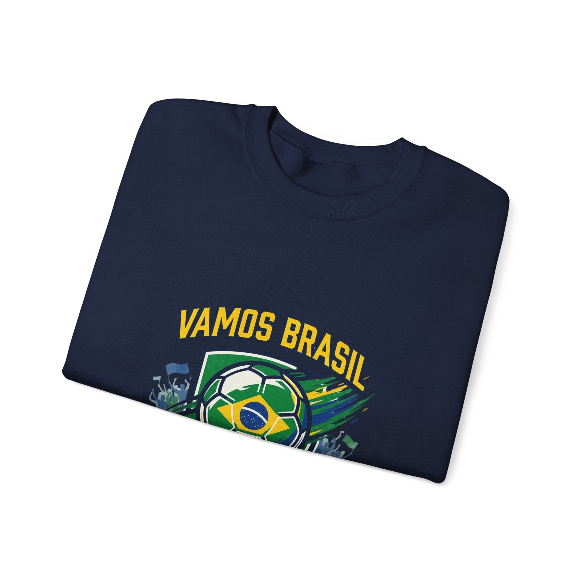 Vamos Brasil Crewneck Sweatshirt | Soccer Championship, Country Pride