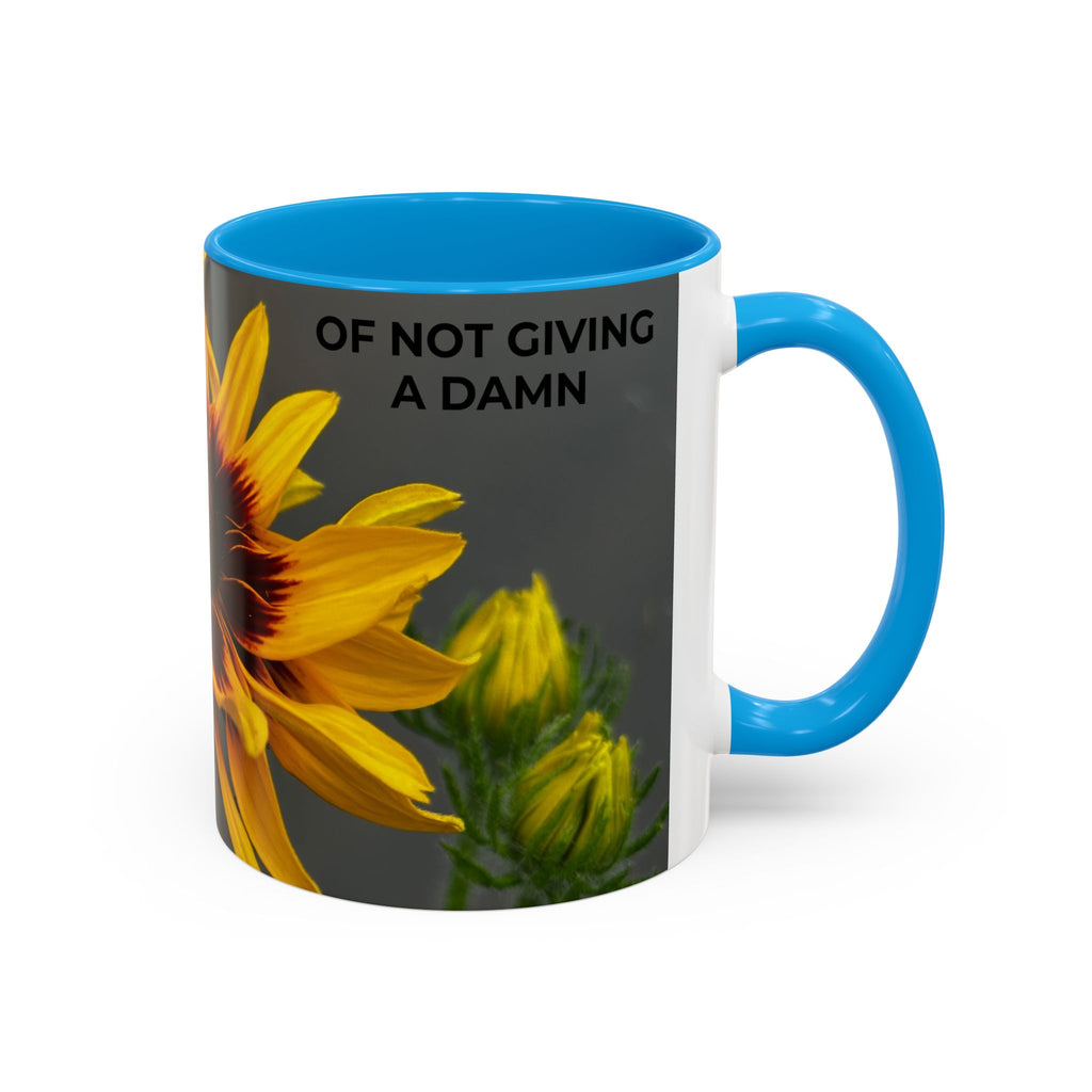 Black-Eyed Susan 'Not Giving a Damn' Mug — Colorful Floral Coffee Cup (11oz & 15oz)