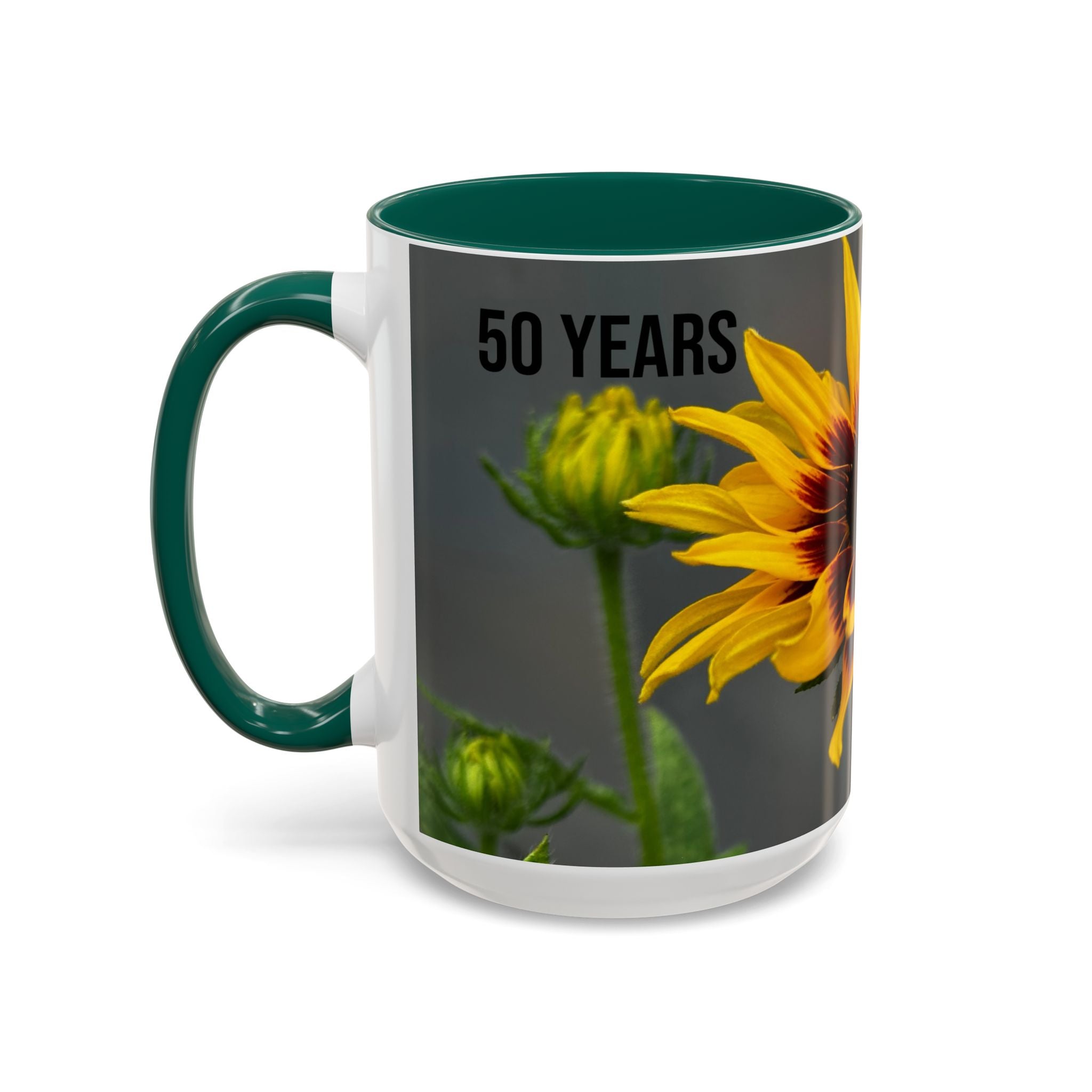 Black-Eyed Susan 'Not Giving a Damn' Mug — Colorful Floral Coffee Cup (11oz & 15oz)