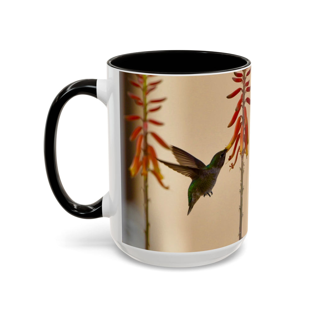 50 Years of Not Giving a Damn Mug — Vintage Floral Hummingbird Coffee Cup (11oz, 15oz)
