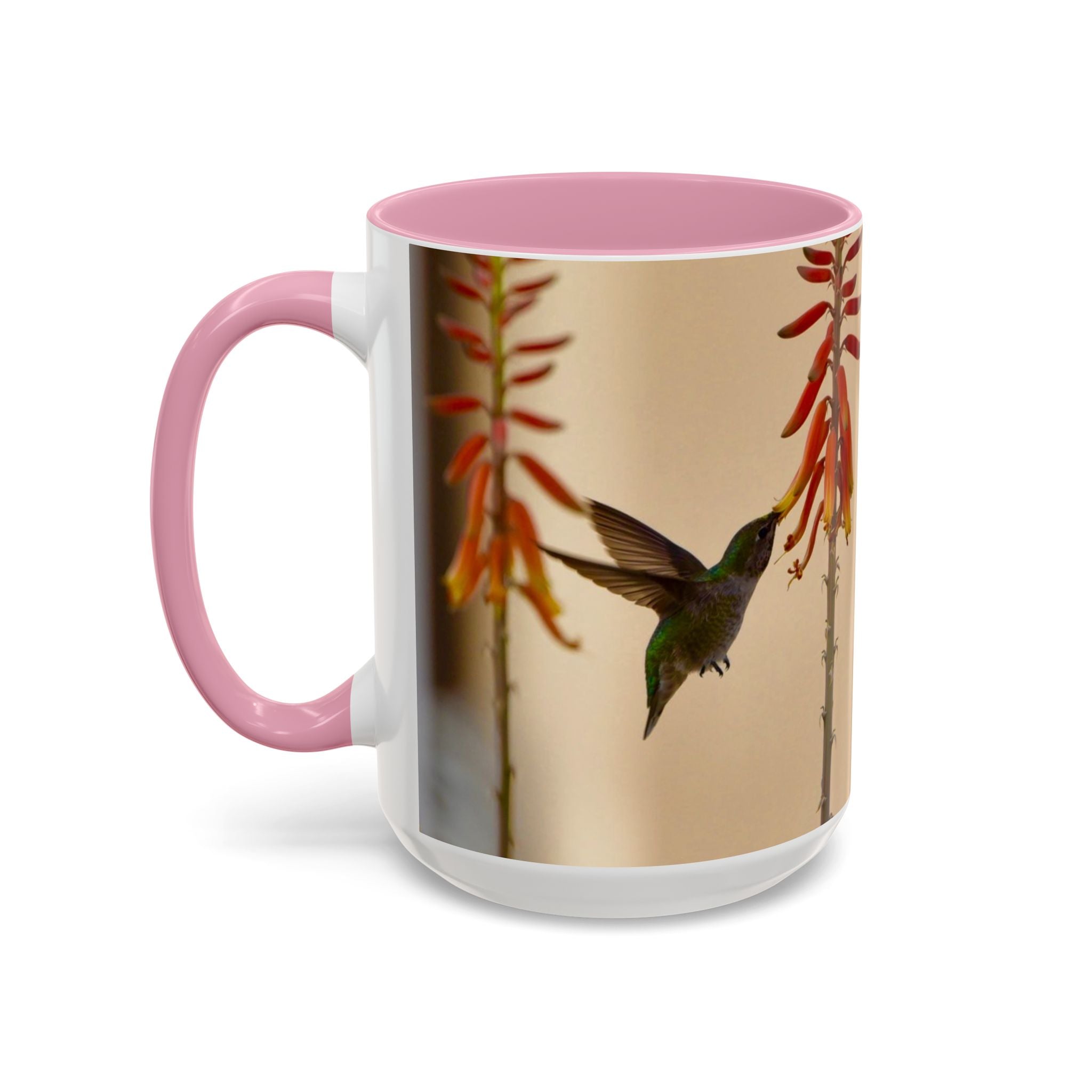 50 Years of Not Giving a Damn Mug — Vintage Floral Hummingbird Coffee Cup (11oz, 15oz)