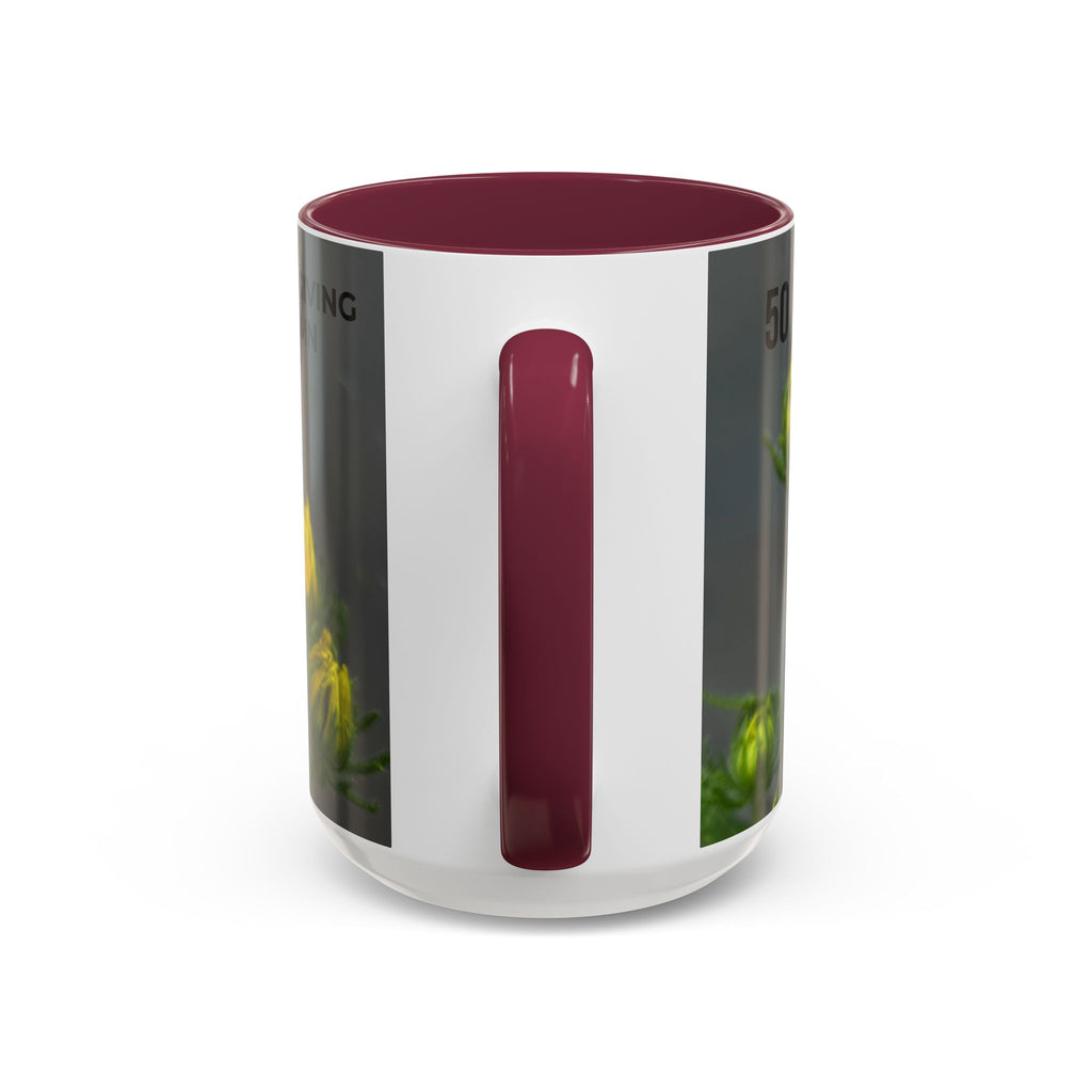 Black-Eyed Susan 'Not Giving a Damn' Mug — Colorful Floral Coffee Cup (11oz & 15oz)