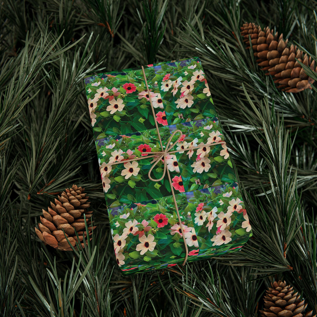Wrapping Paper — Black Eyed Susan Vine African Sunset Gift Wrap Roll