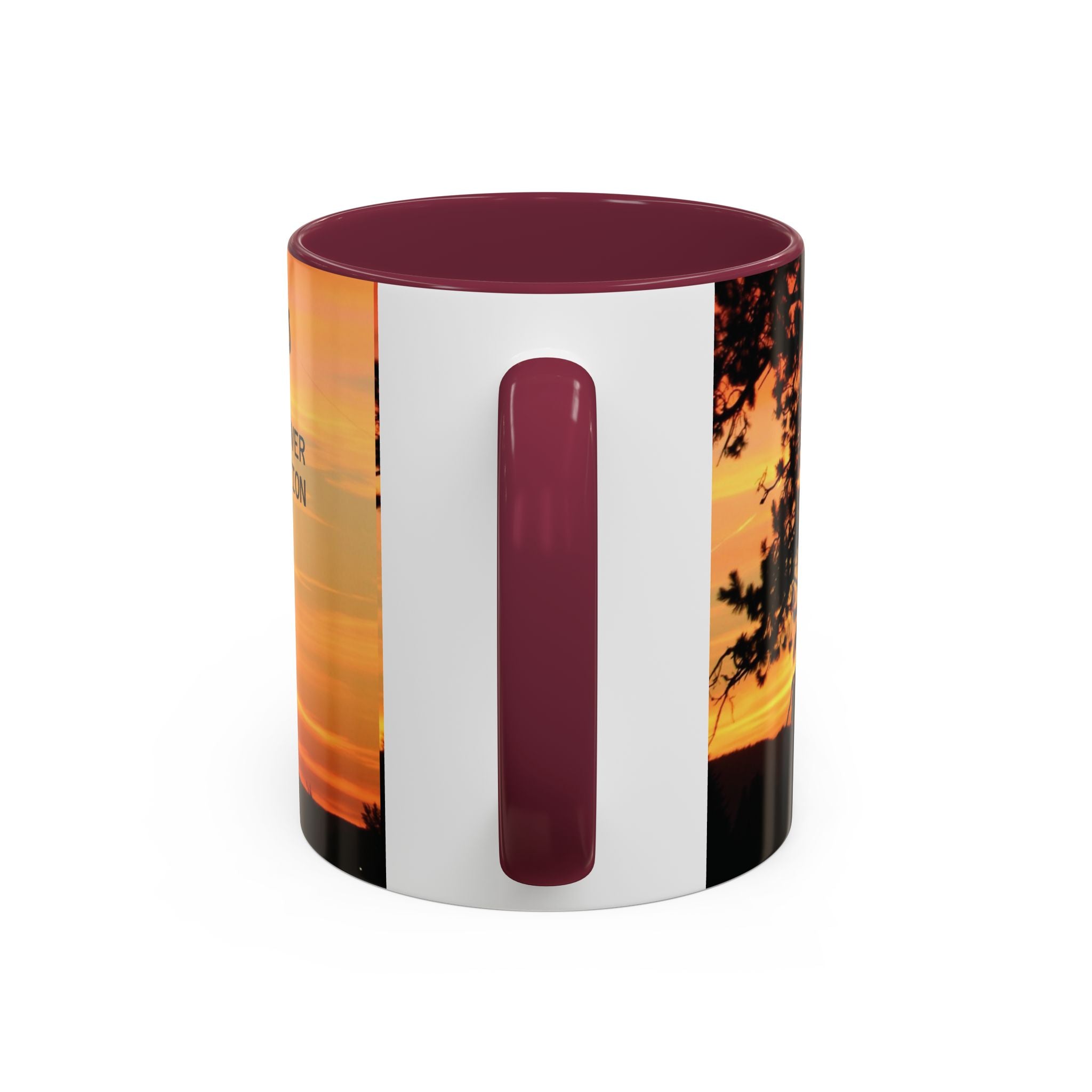 Progress Over Perfection Sunset Mug — Rural NE Oregon Motivational Coffee Cup (11oz/15oz)