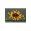 Black-Eyed Susan Outdoor Rug — Weatherproof Yellow Floral Patio Mat