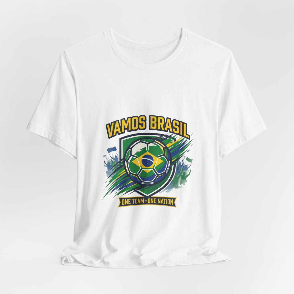 Vamos Brasil Soccer Tee | Brazil country pride, retro soccer championship