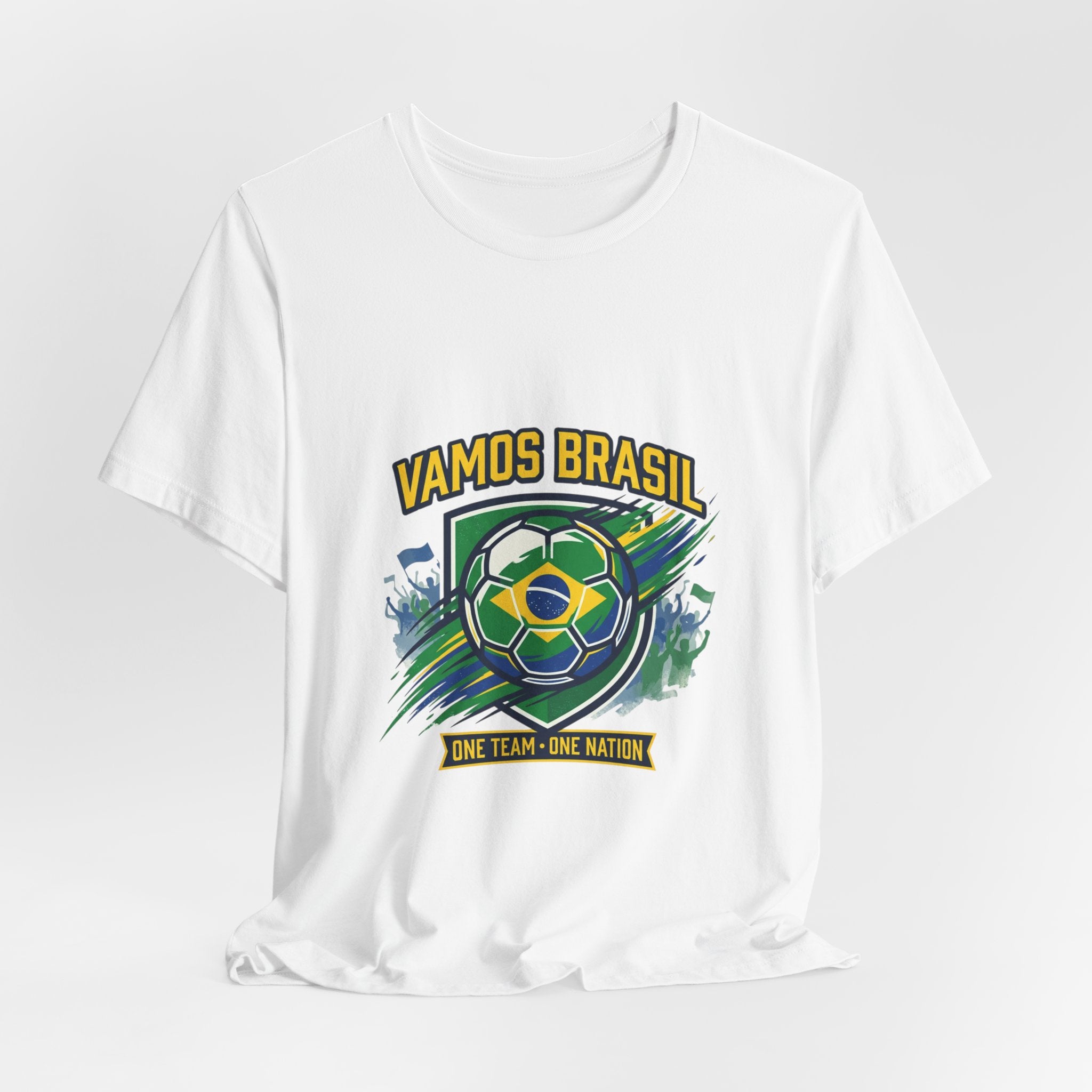 Vamos Brasil Soccer Tee | Brazil country pride, retro soccer championship
