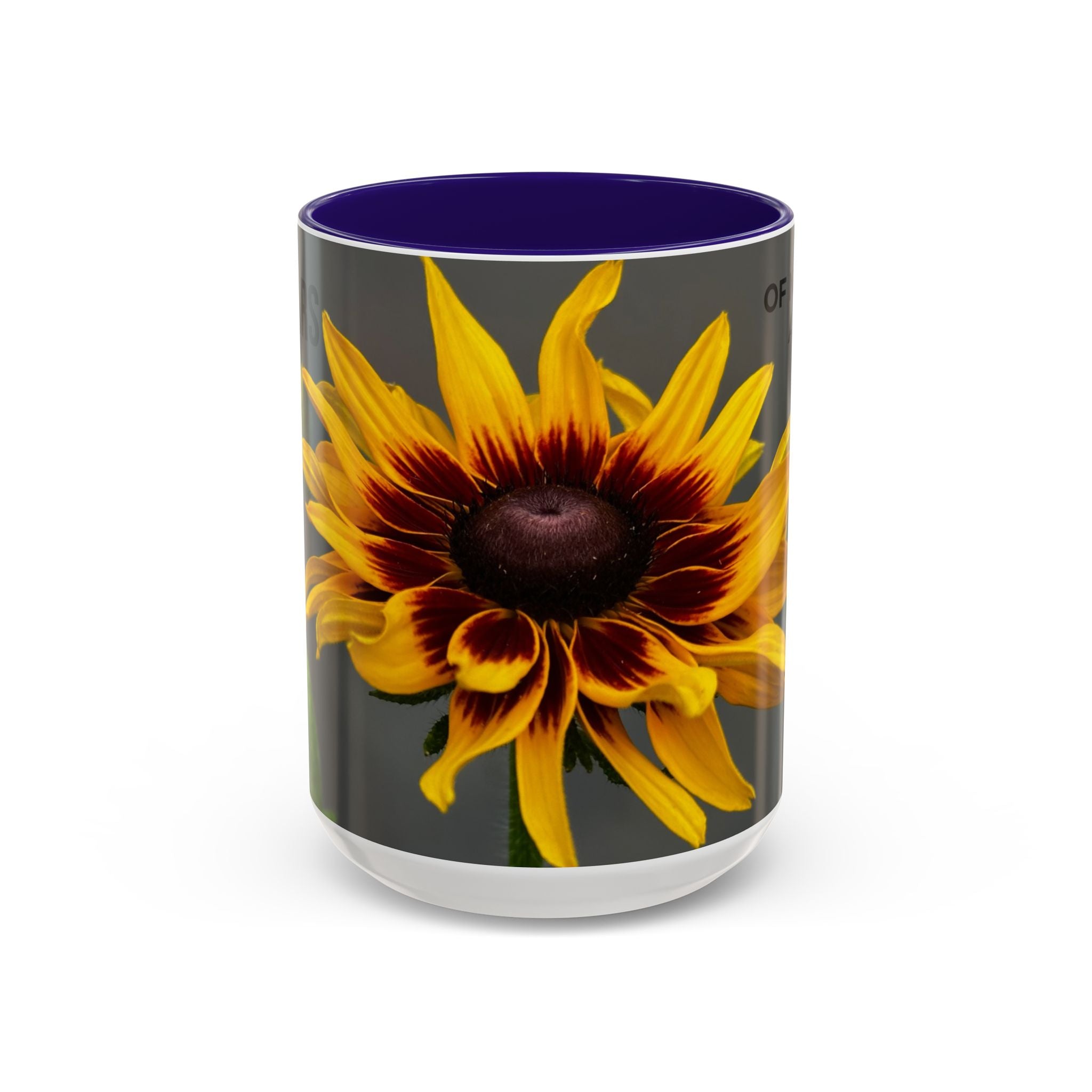Black-Eyed Susan 'Not Giving a Damn' Mug — Colorful Floral Coffee Cup (11oz & 15oz)