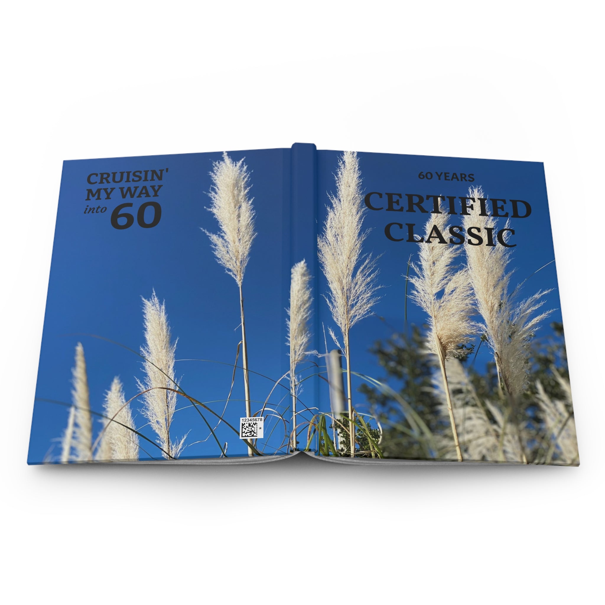 60th Birthday Hardcover Journal — "Certified Classic: Cruisin' My Way into 60" Keepsake (Personalizable)