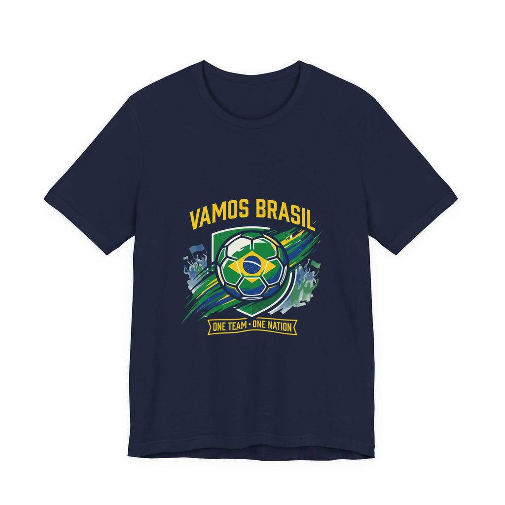 Vamos Brasil Soccer Tee | Brazil country pride, retro soccer championship