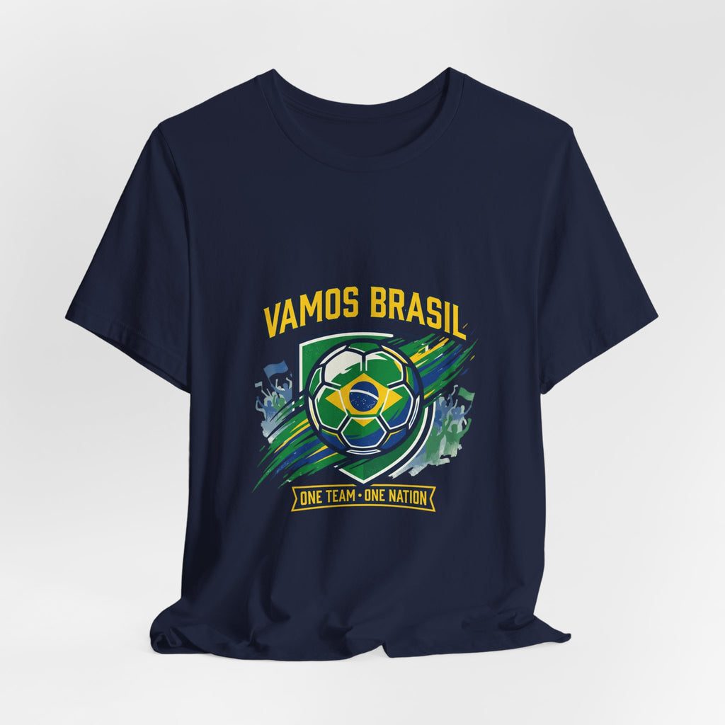 Vamos Brasil Soccer Tee | Brazil country pride, retro soccer championship