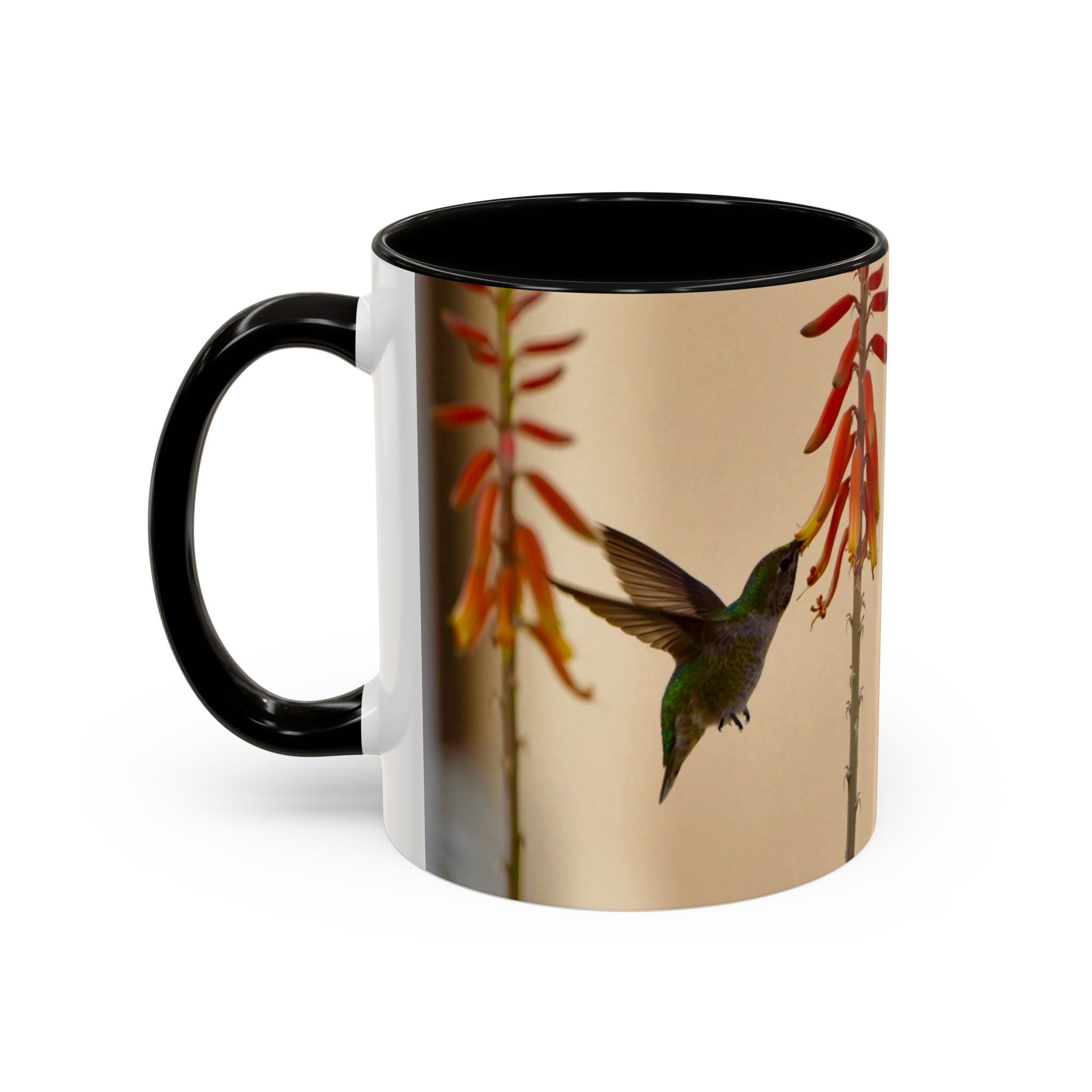 50 Years of Not Giving a Damn Mug — Vintage Floral Hummingbird Coffee Cup (11oz, 15oz)