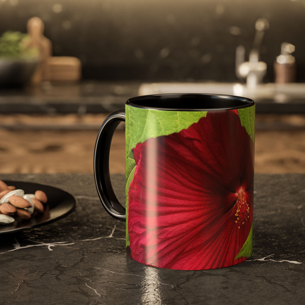 Less Hustle More Coffee Hibiscus Floral Mug (11oz & 15oz)