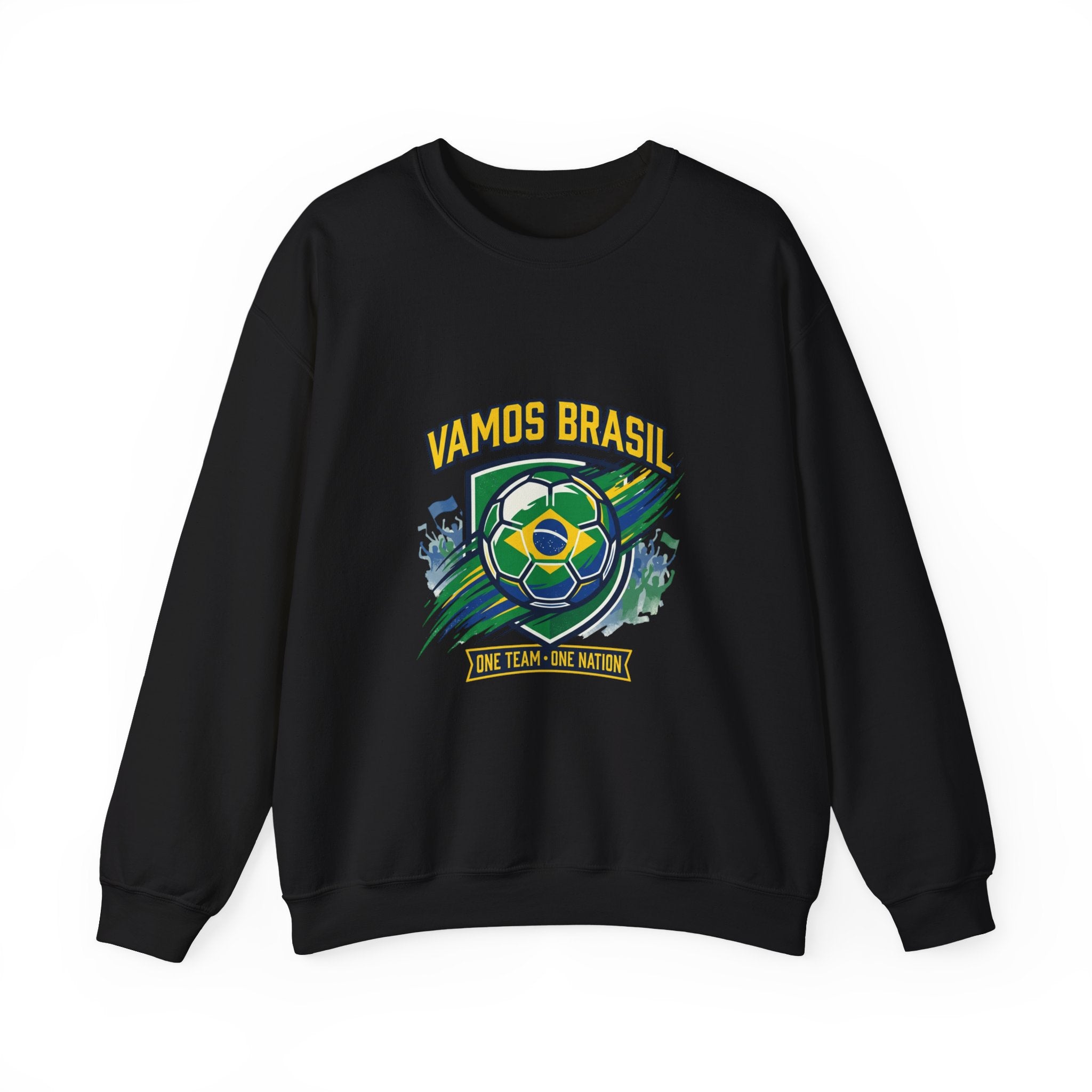 Vamos Brasil Crewneck Sweatshirt | Soccer Championship, Country Pride