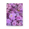 Lavender Floral Pattern Hardcover Journal | Purple Roses & Blooms