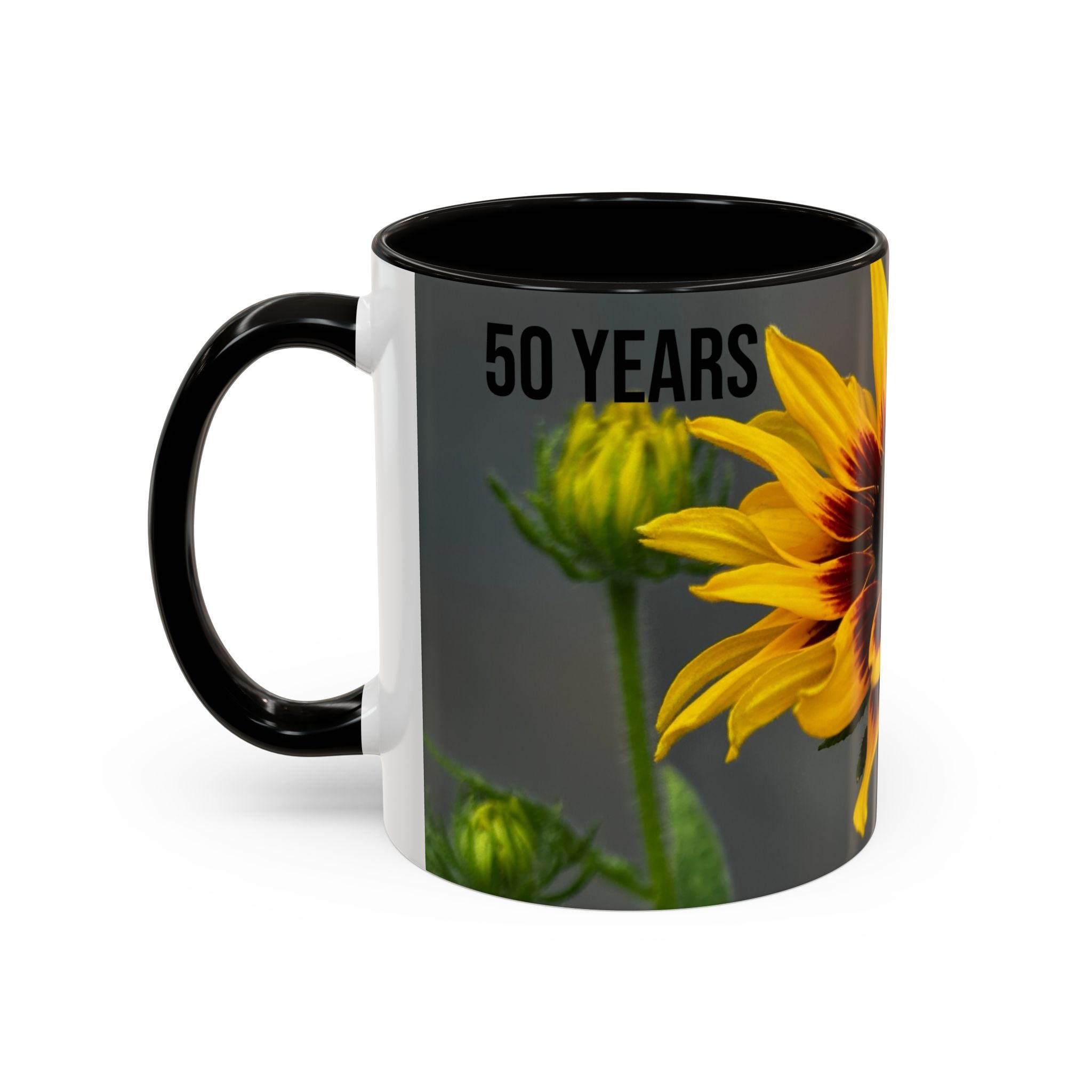 Black-Eyed Susan 'Not Giving a Damn' Mug — Colorful Floral Coffee Cup (11oz & 15oz)