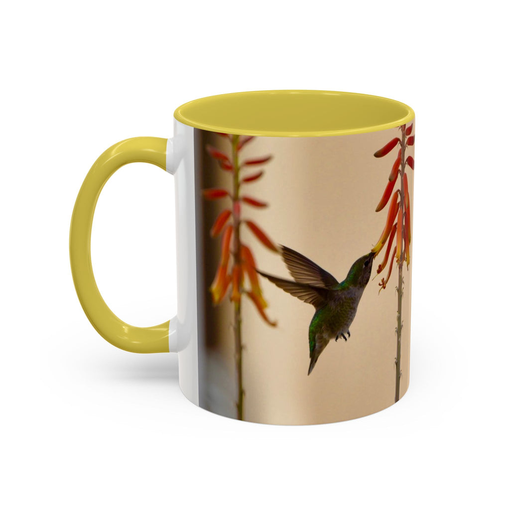 50 Years of Not Giving a Damn Mug — Vintage Floral Hummingbird Coffee Cup (11oz, 15oz)