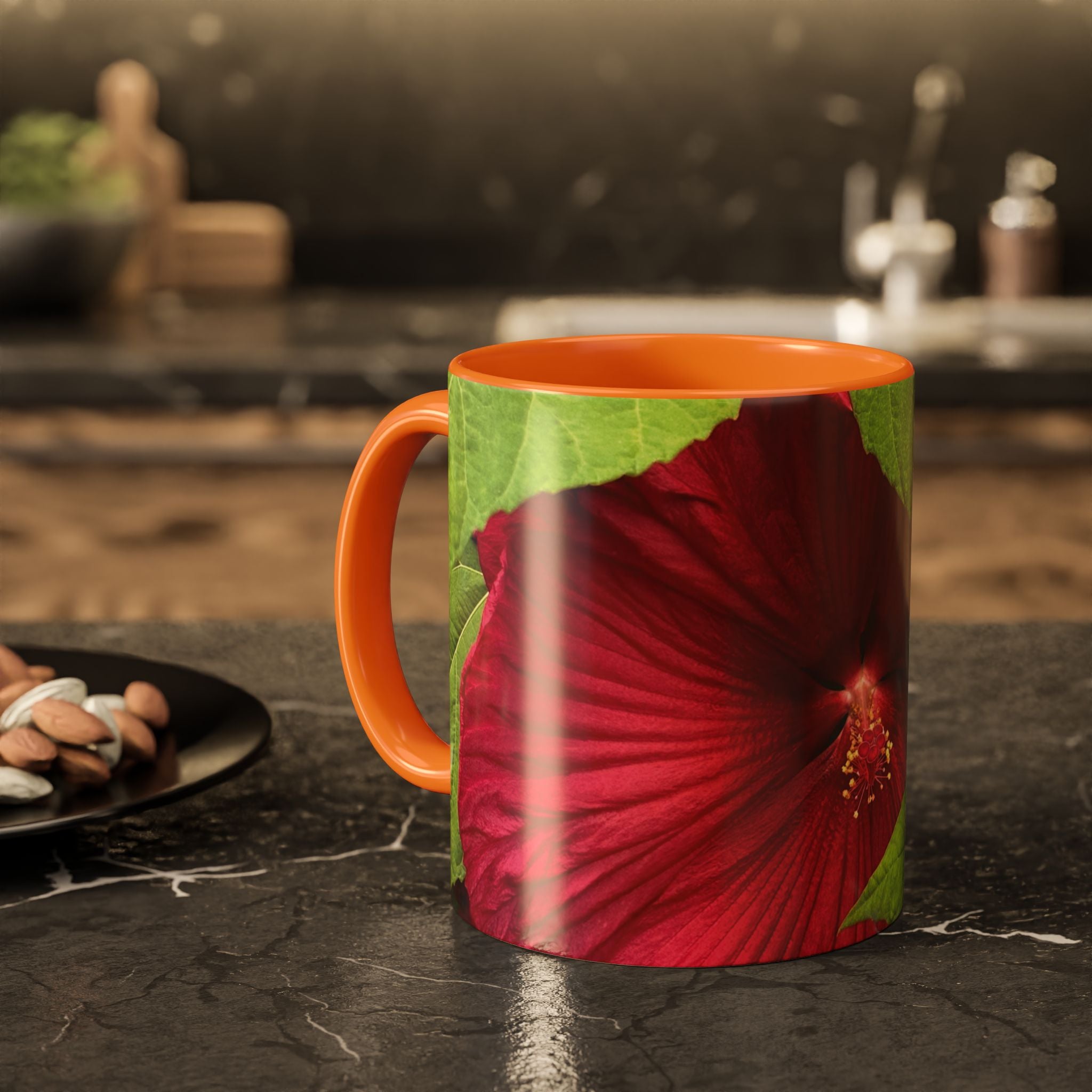 Less Hustle More Coffee Hibiscus Floral Mug (11oz & 15oz)