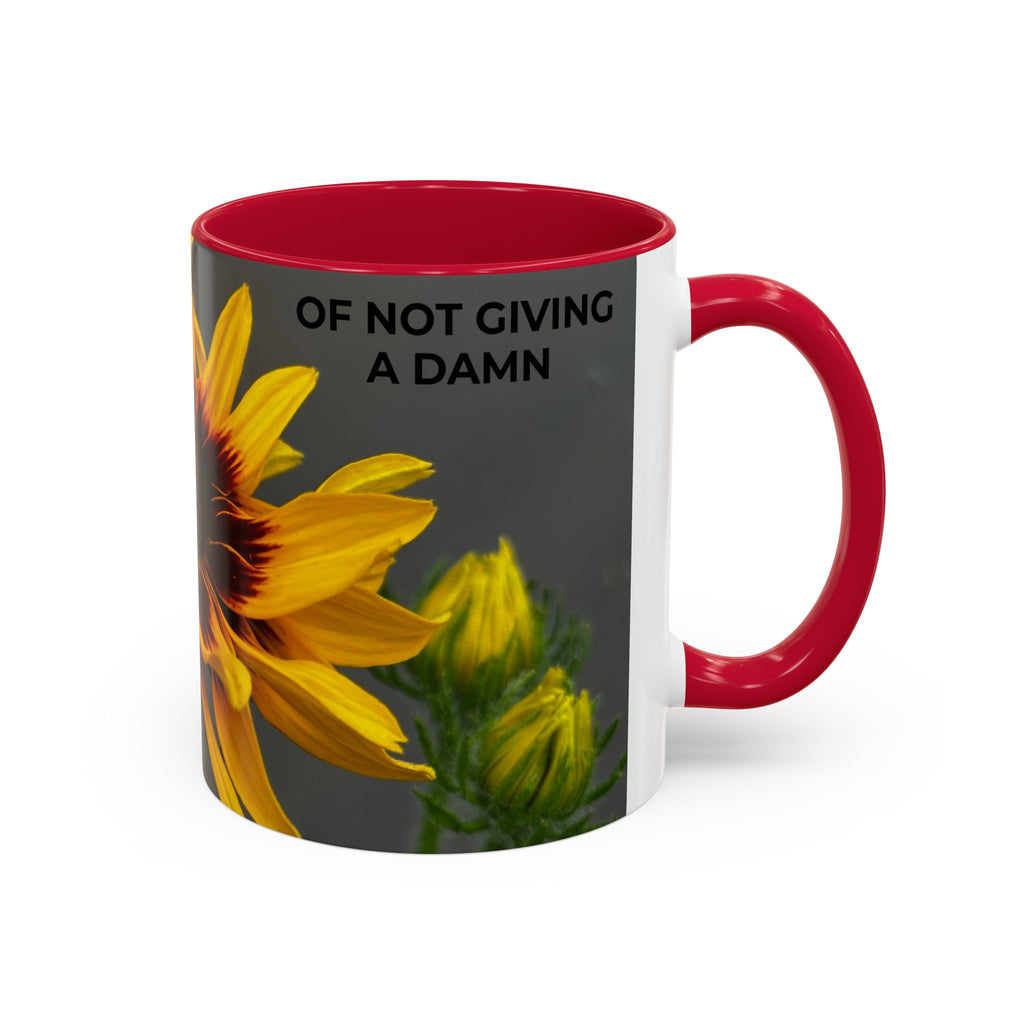 Black-Eyed Susan 'Not Giving a Damn' Mug — Colorful Floral Coffee Cup (11oz & 15oz)