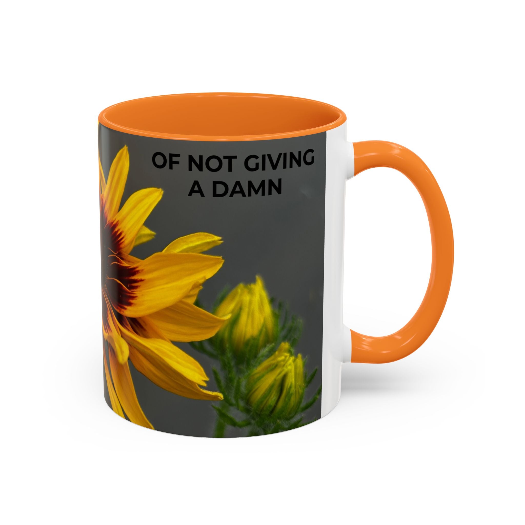 Black-Eyed Susan 'Not Giving a Damn' Mug — Colorful Floral Coffee Cup (11oz & 15oz)