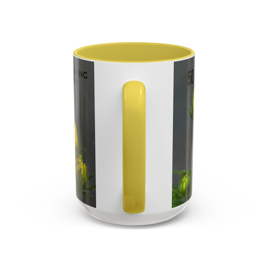 Black-Eyed Susan 'Not Giving a Damn' Mug — Colorful Floral Coffee Cup (11oz & 15oz)