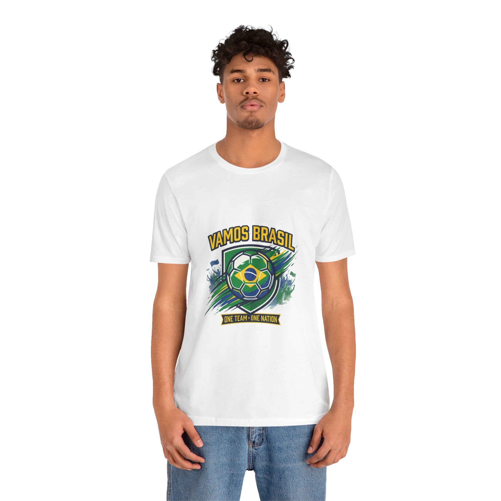 Vamos Brasil Soccer Tee | Brazil country pride, retro soccer championship