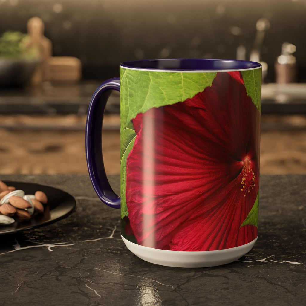 Less Hustle More Coffee Hibiscus Floral Mug (11oz & 15oz)