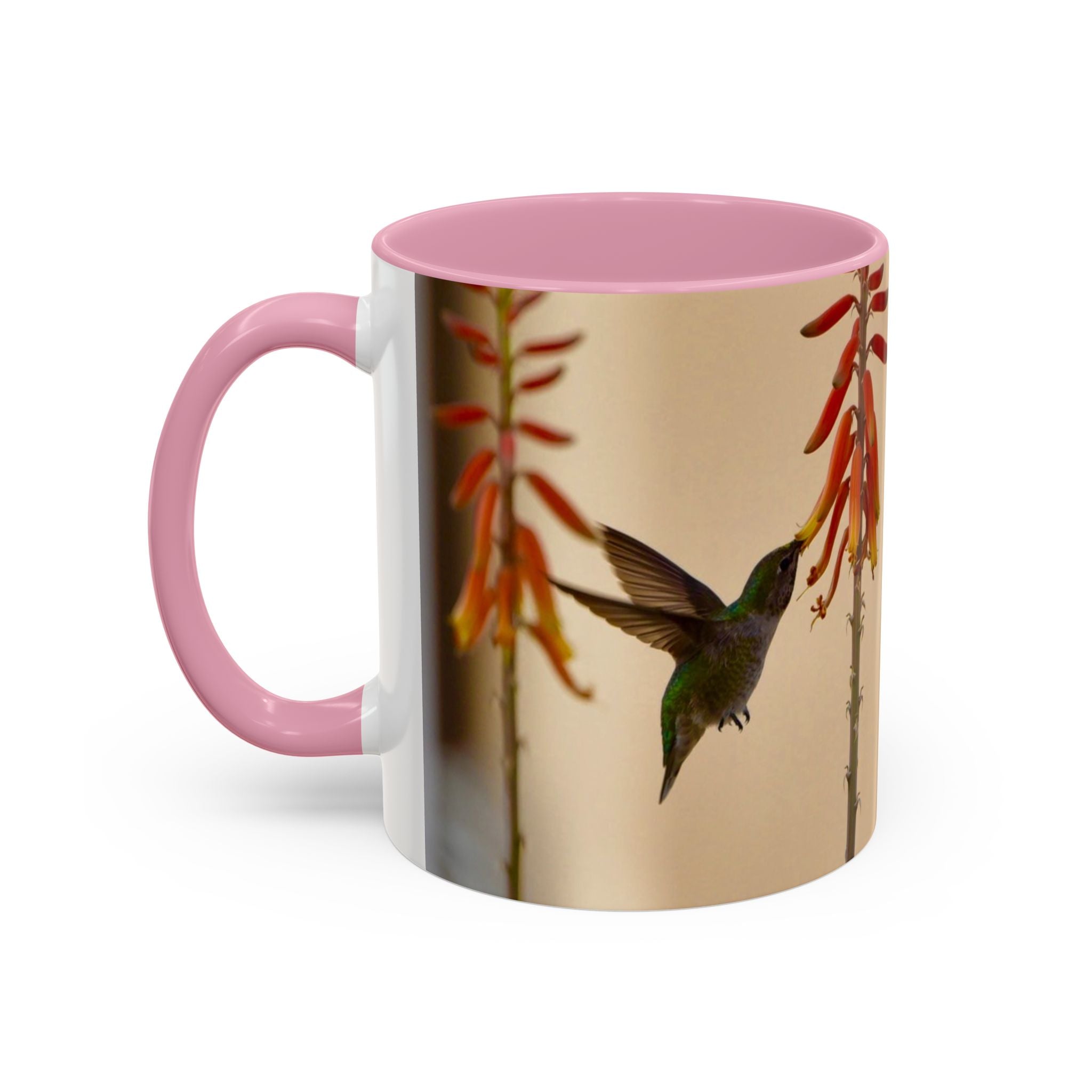 50 Years of Not Giving a Damn Mug — Vintage Floral Hummingbird Coffee Cup (11oz, 15oz)