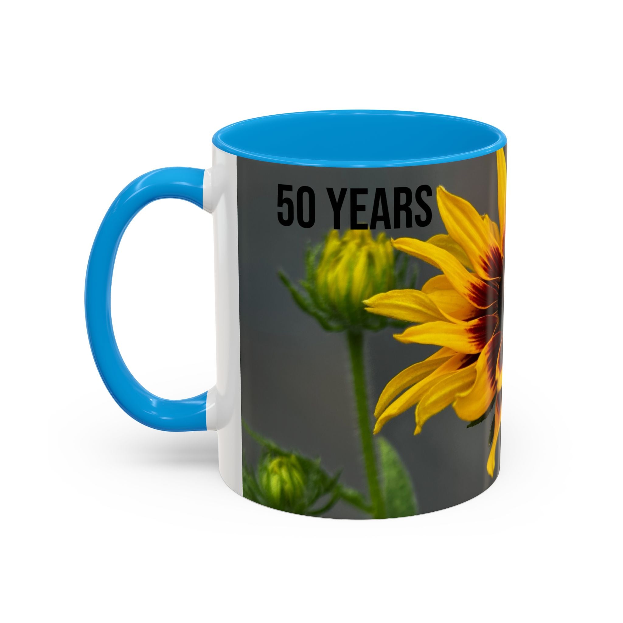 Black-Eyed Susan 'Not Giving a Damn' Mug — Colorful Floral Coffee Cup (11oz & 15oz)