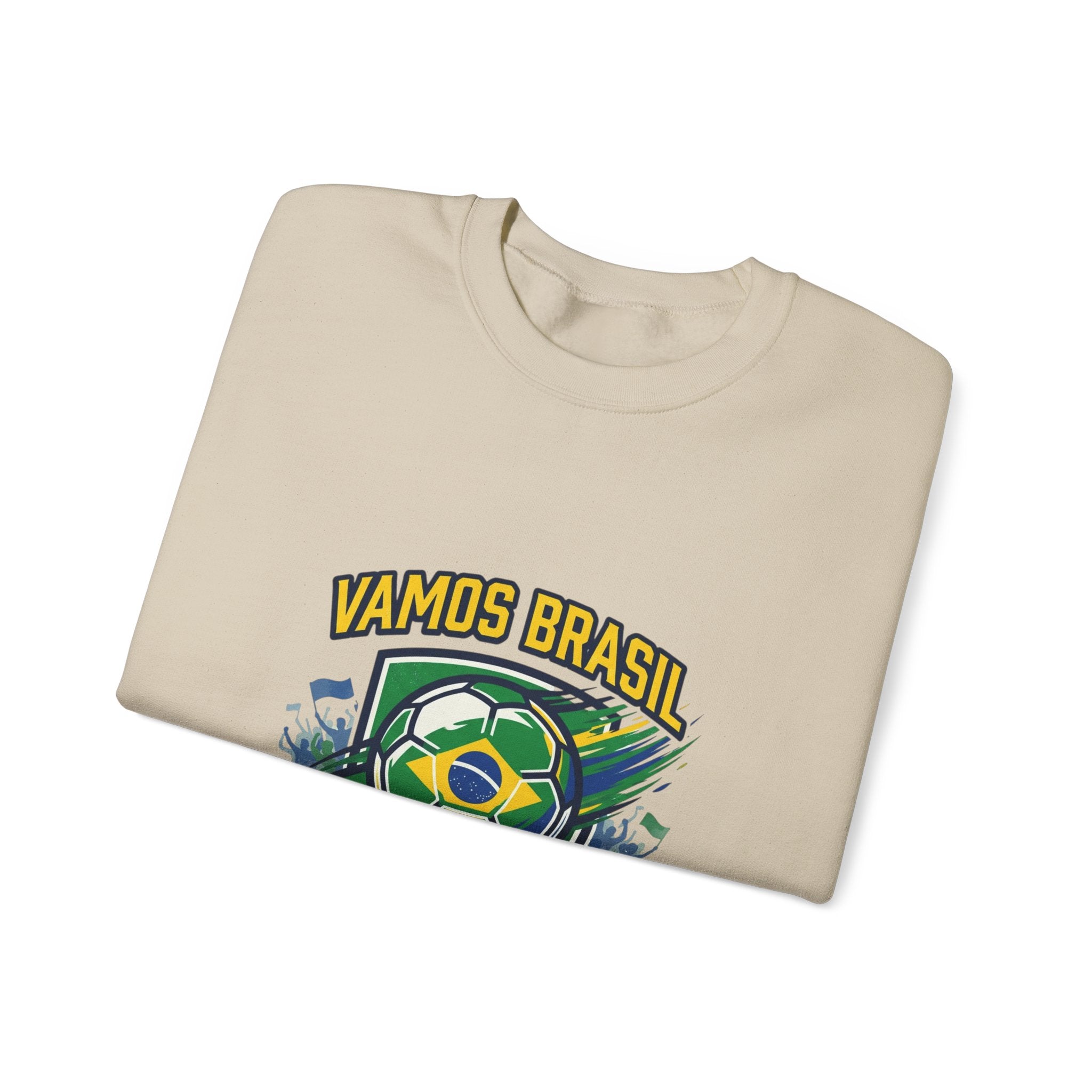 Vamos Brasil Crewneck Sweatshirt | Soccer Championship, Country Pride