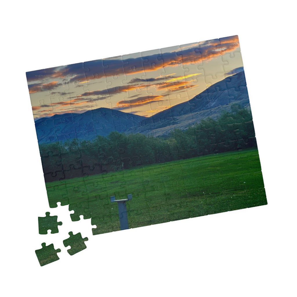 Scenic Mountain Sunset Jigsaw Puzzle — 110/252/520/1014-Piece Landscape Puzzle