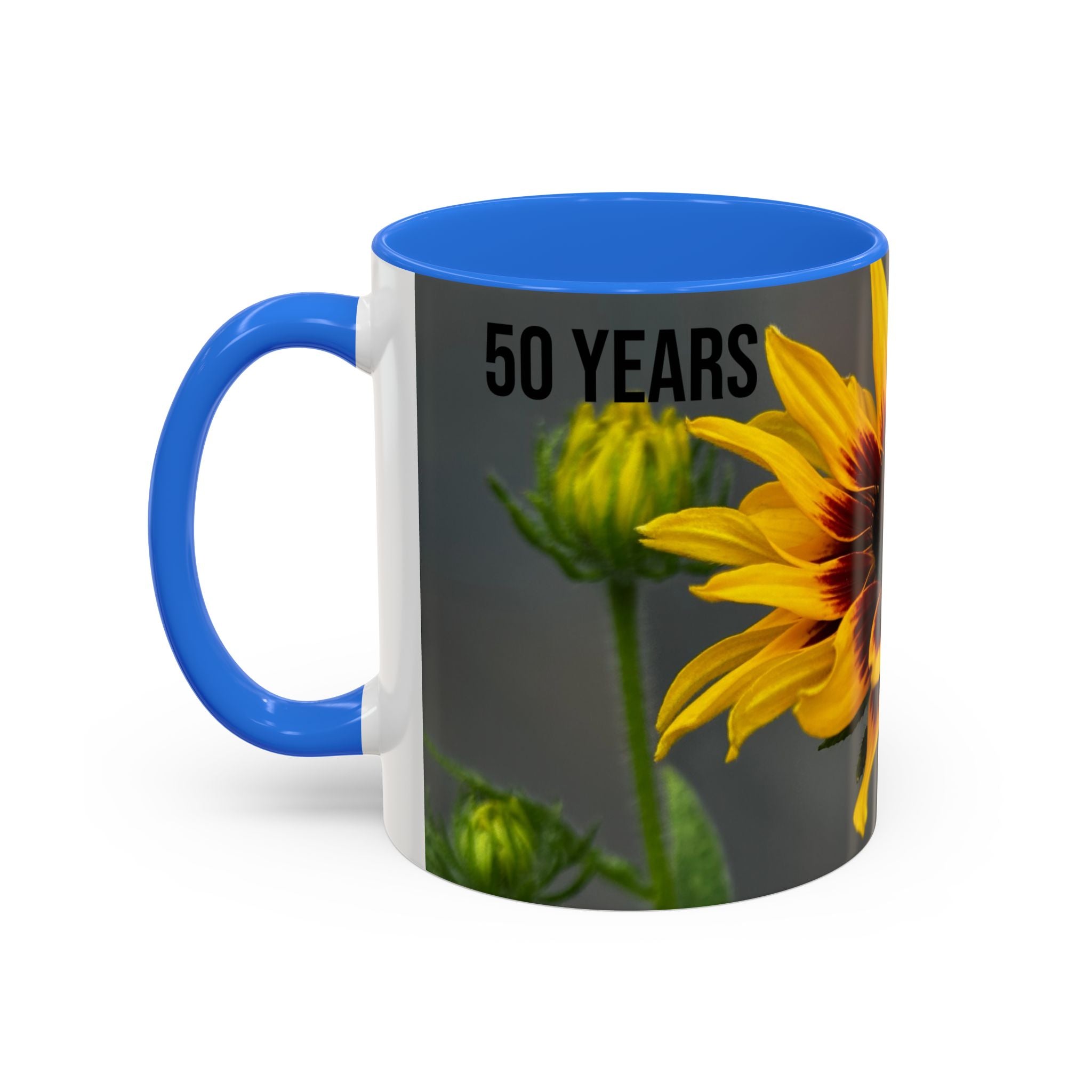Black-Eyed Susan 'Not Giving a Damn' Mug — Colorful Floral Coffee Cup (11oz & 15oz)