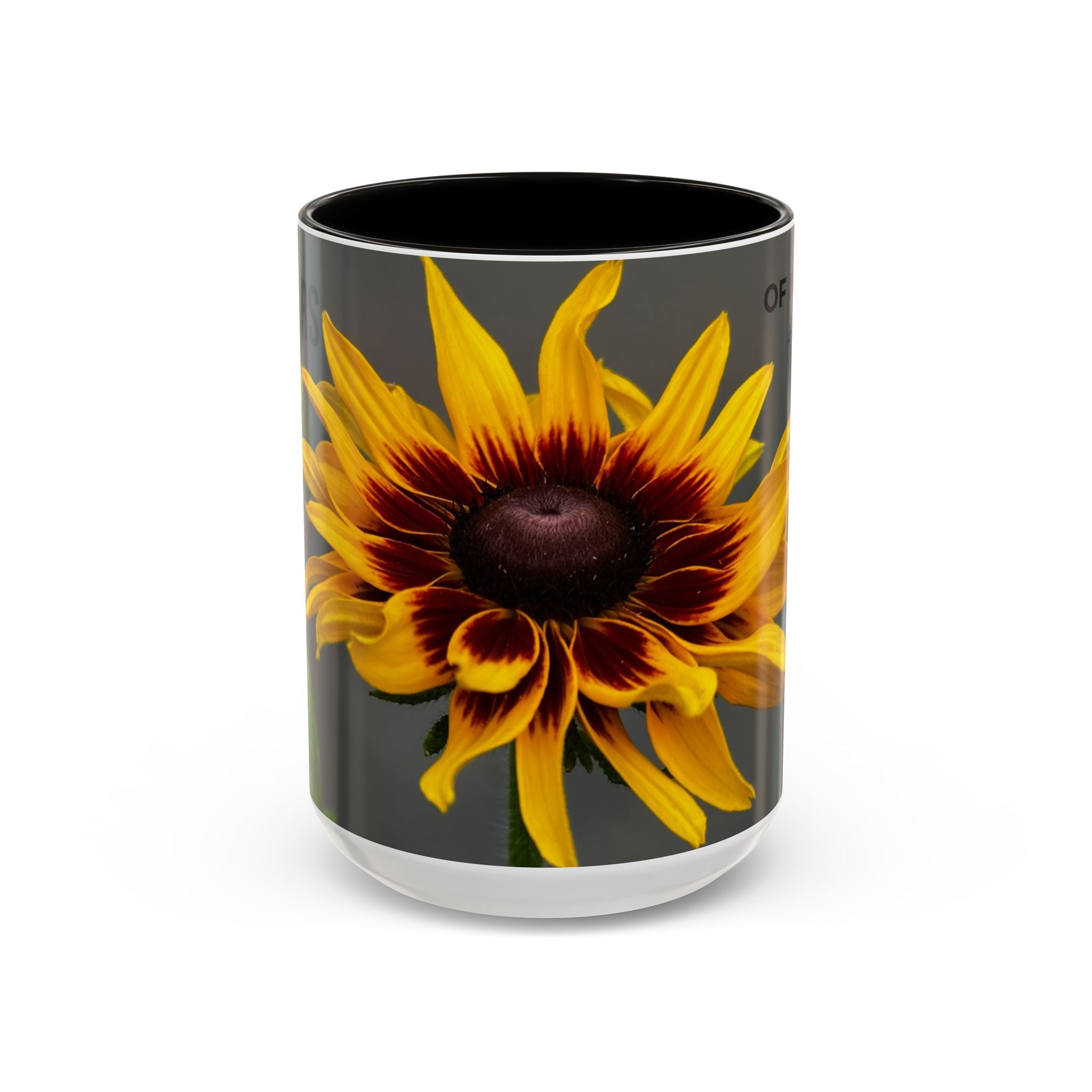 Black-Eyed Susan 'Not Giving a Damn' Mug — Colorful Floral Coffee Cup (11oz & 15oz)