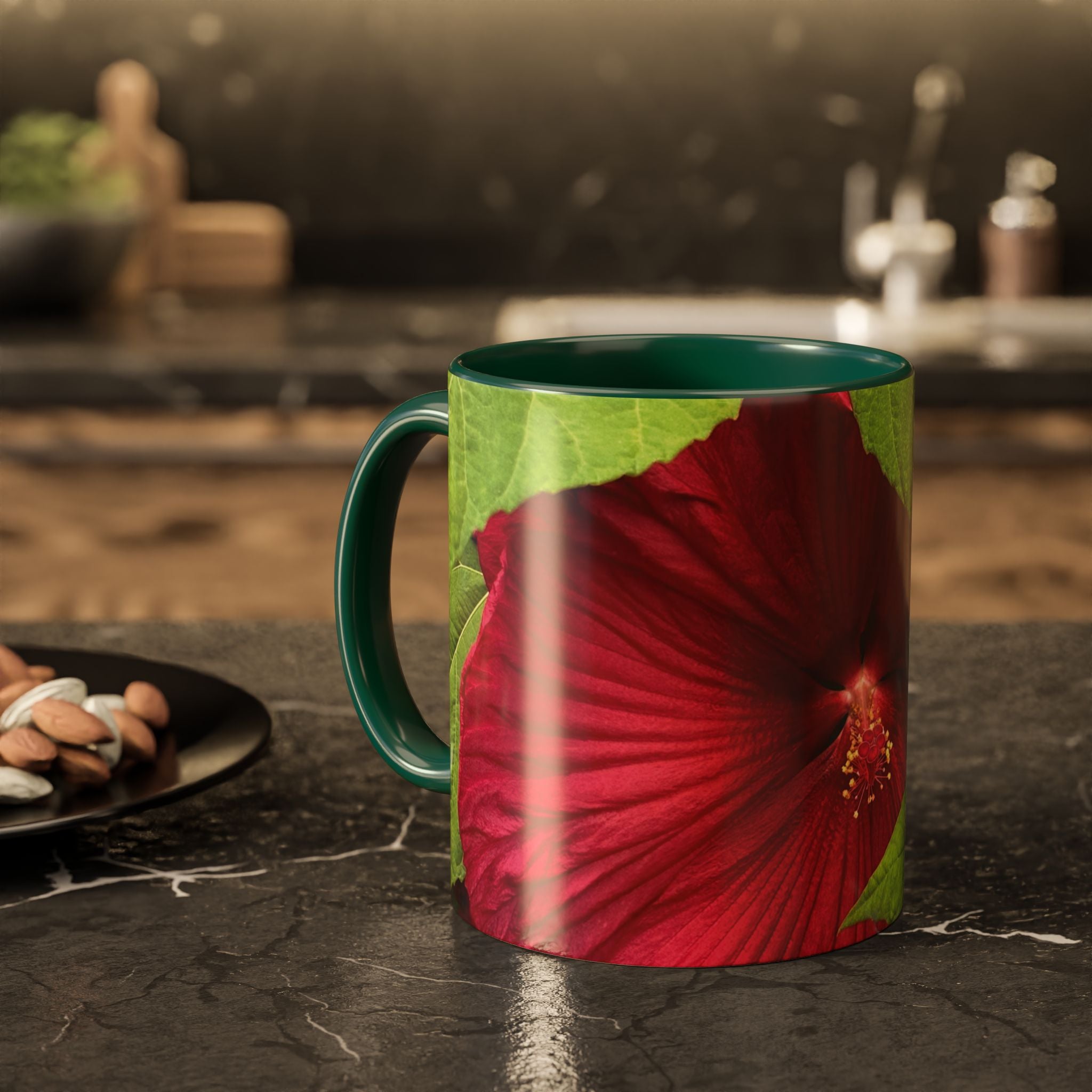 Less Hustle More Coffee Hibiscus Floral Mug (11oz & 15oz)