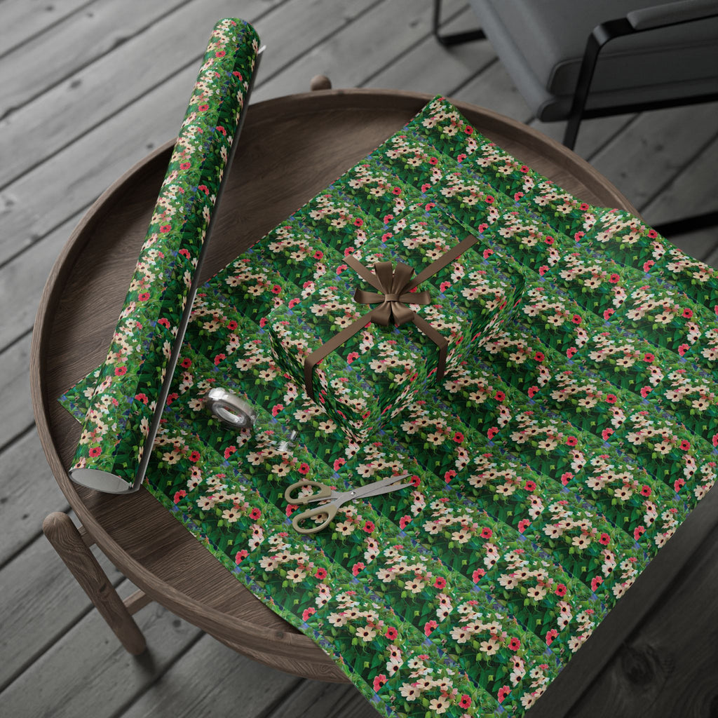 Wrapping Paper — Black Eyed Susan Vine African Sunset Gift Wrap Roll