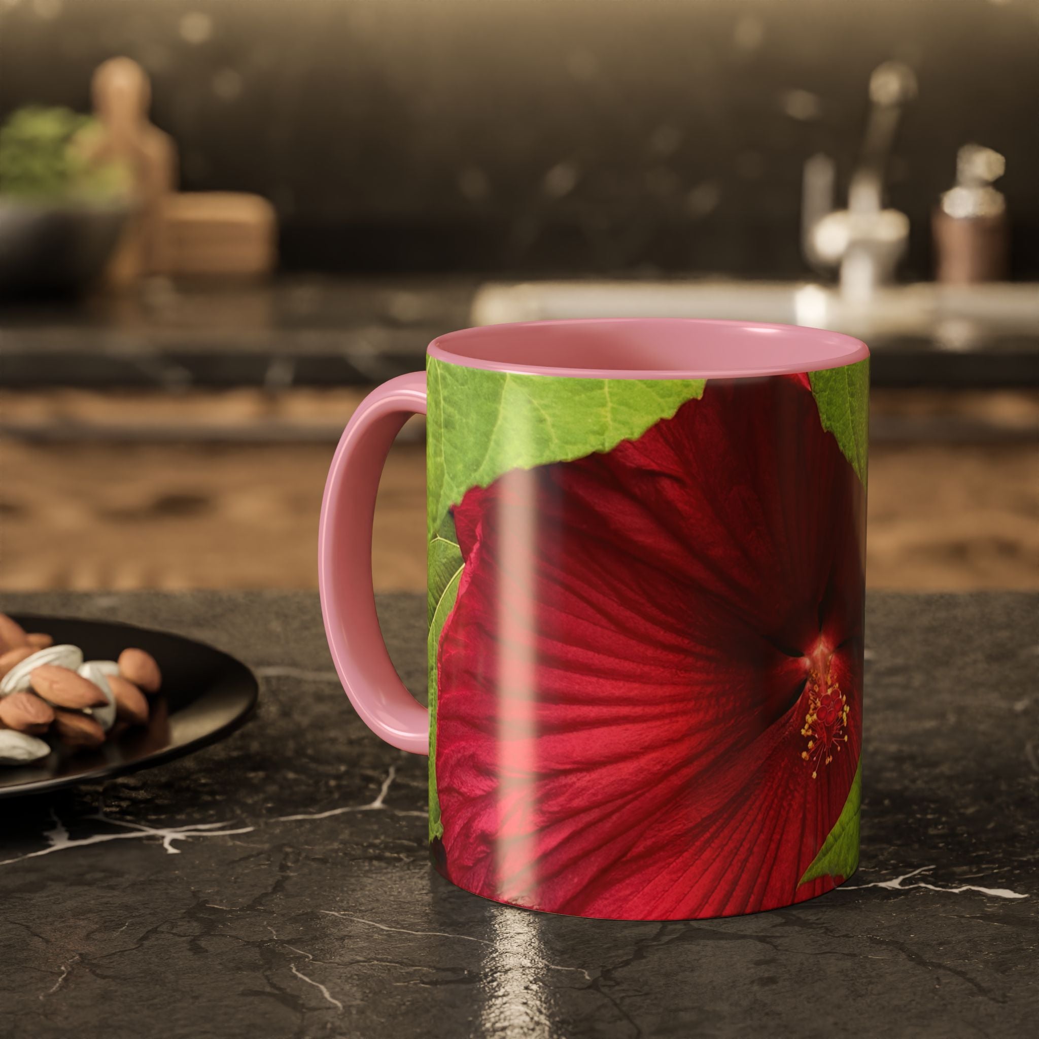 Less Hustle More Coffee Hibiscus Floral Mug (11oz & 15oz)