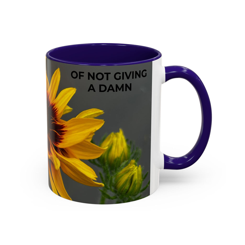 Black-Eyed Susan 'Not Giving a Damn' Mug — Colorful Floral Coffee Cup (11oz & 15oz)