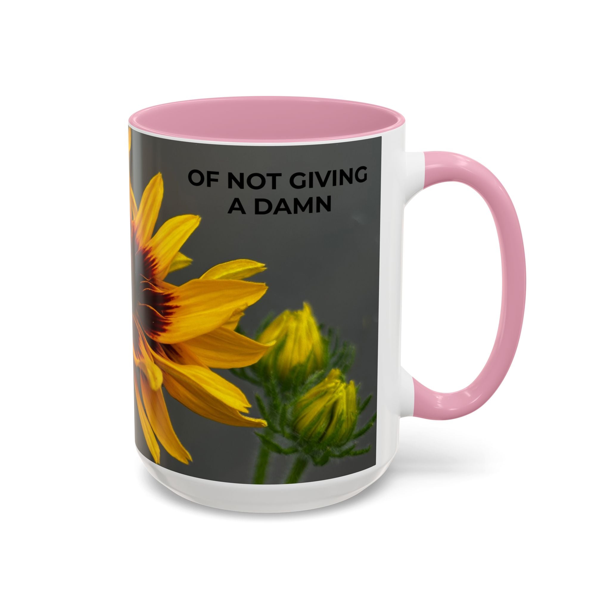 Black-Eyed Susan 'Not Giving a Damn' Mug — Colorful Floral Coffee Cup (11oz & 15oz)