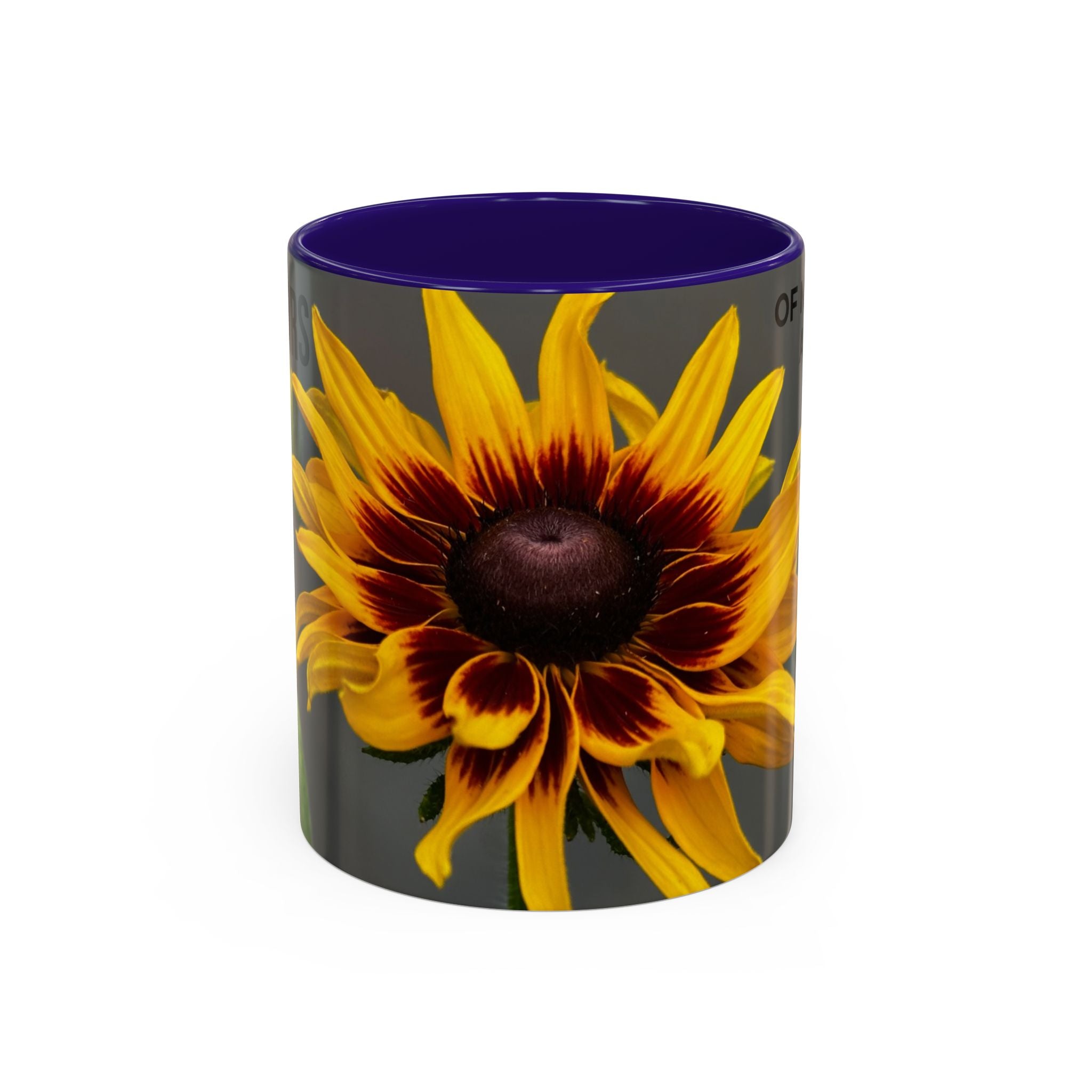 Black-Eyed Susan 'Not Giving a Damn' Mug — Colorful Floral Coffee Cup (11oz & 15oz)